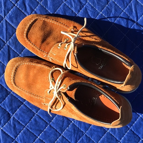 Vintage 70's Samsonite suede blucher moc - Picture 4 of 8